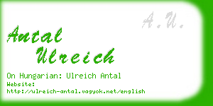 antal ulreich business card